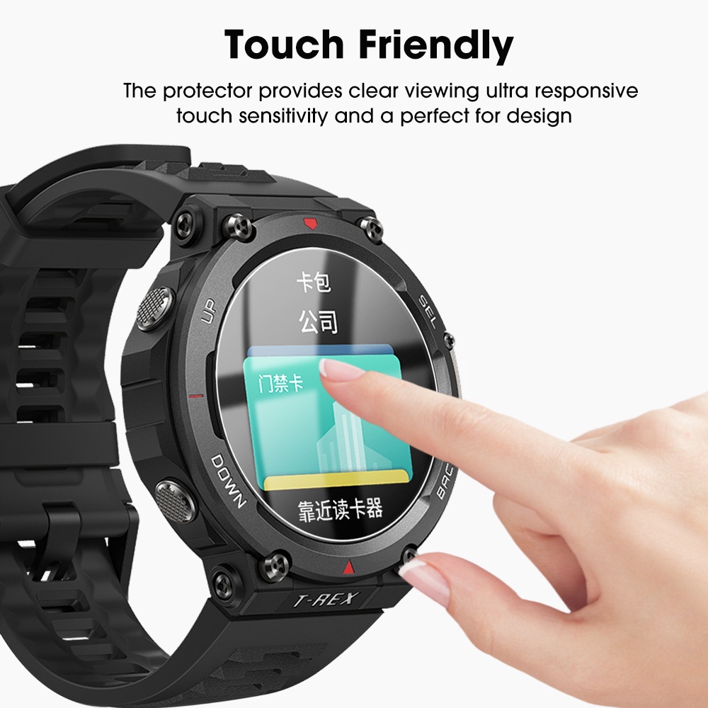 Tempered Glass Pelindung Layar Smartwatch Huami Amazfit T-Rex 2