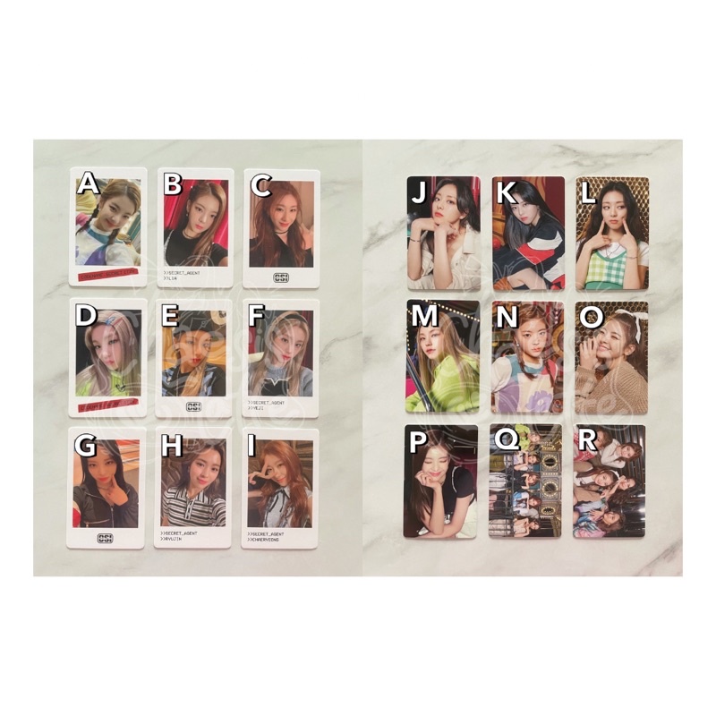 [READY STOCK] TC TRADING CARD ITZY MD CSI POLAROID CONCEPT RYUJIN YEJI LIA YUNA CHAERYEONG