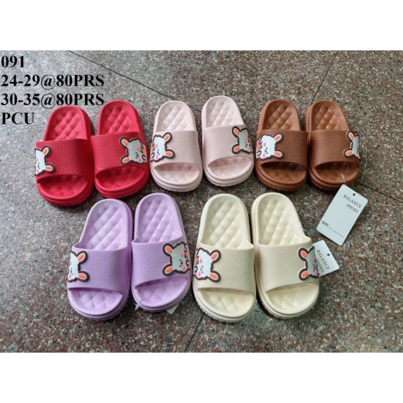 Sandal Anak Perempuan Jelly Karet Import Original Balance 091 Karakter Kelinci Terbaru Umur 2 3 4 5 6 7 8 Tahun Selop Fashion Lebaran