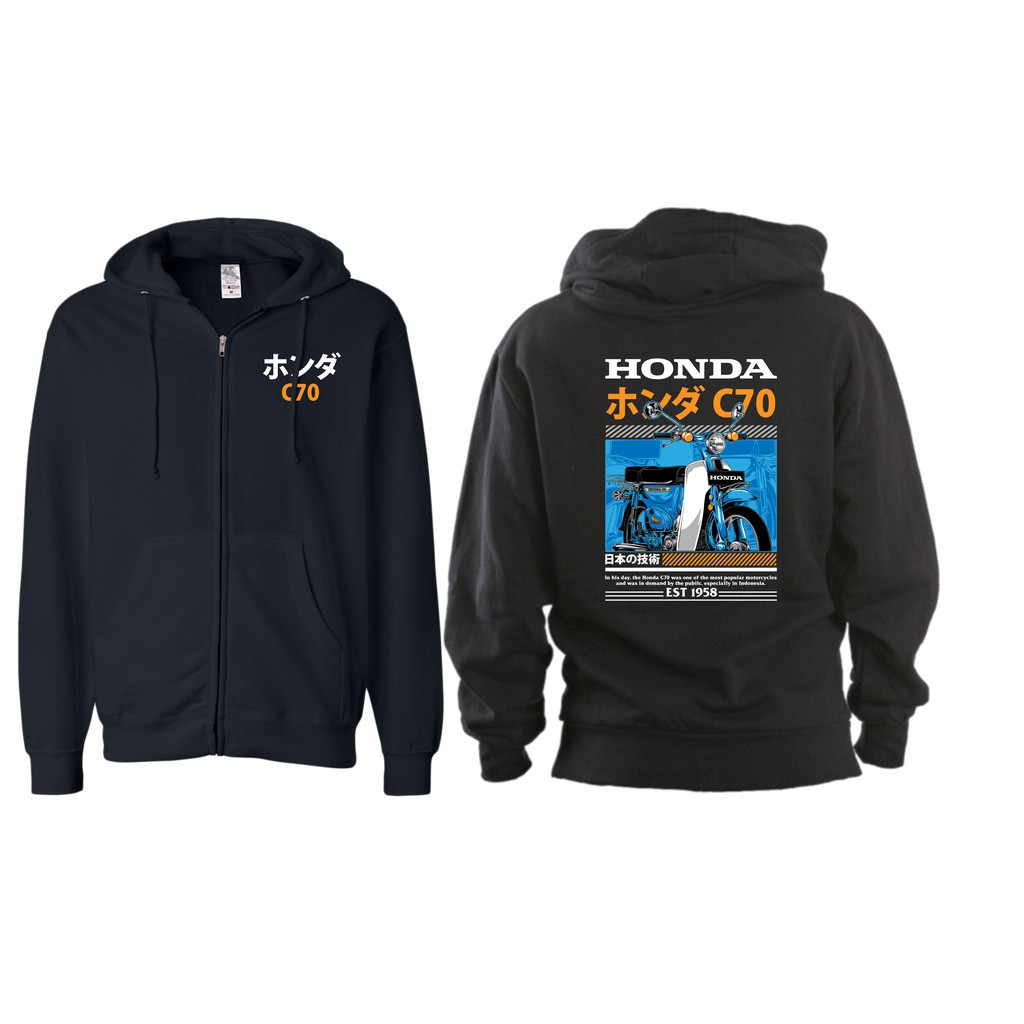 JAKET ZIPPER HONDA C70 BIG SIZE JUMBO