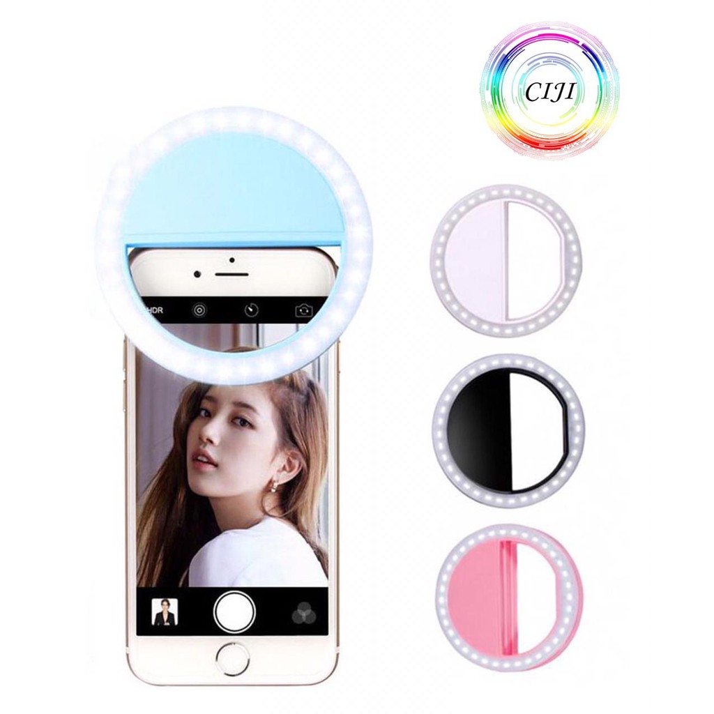 CIJI Ring Light Selfie / Lampu Selfie Bulat Untuk Camera HP / Ring Light Selfie LED