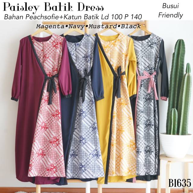 Paisley batik dress