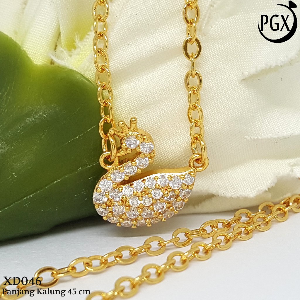 PGX Kalung Wanita Xuping Perhiasan Lapis Emas Aksesoris Fashion Premium - XD046