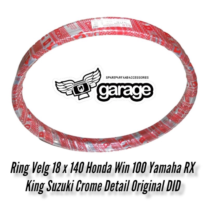 Ring Velg Depan Honda Win 100 Ring 18 DID CROME lingkaran vleg depan 18 velg depan win R18x140 Detai