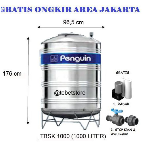 Ukuran Diameter Tandon Air 1200 Liter - Berbagai Ukuran