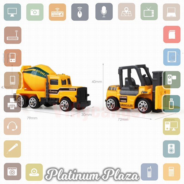 Mainan Mobil-Mobilan Truck Konstruksi Diecast Anak 6 PCS - CP1073 - Yellow`CM81AB-