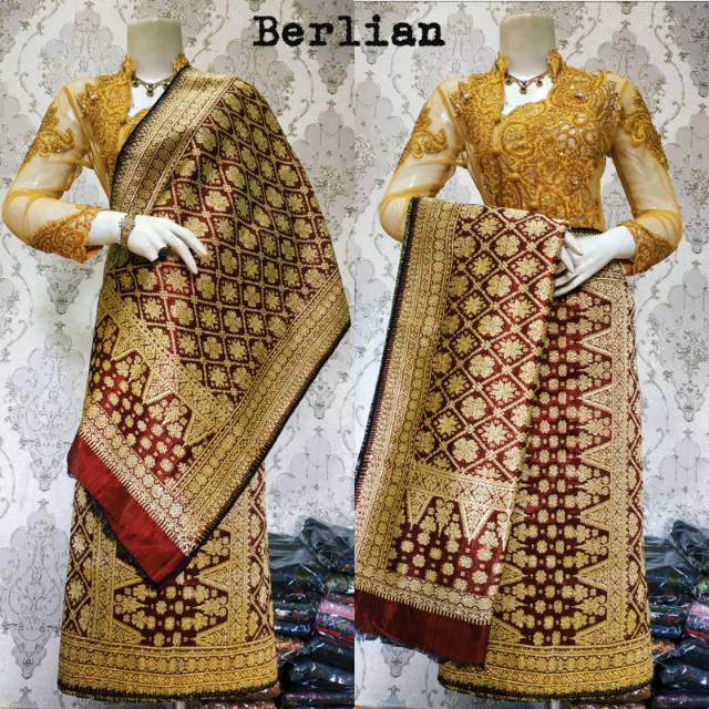 SONGKET TENUN SUTRA PALEMBANG BERLIAN ORIGINAL