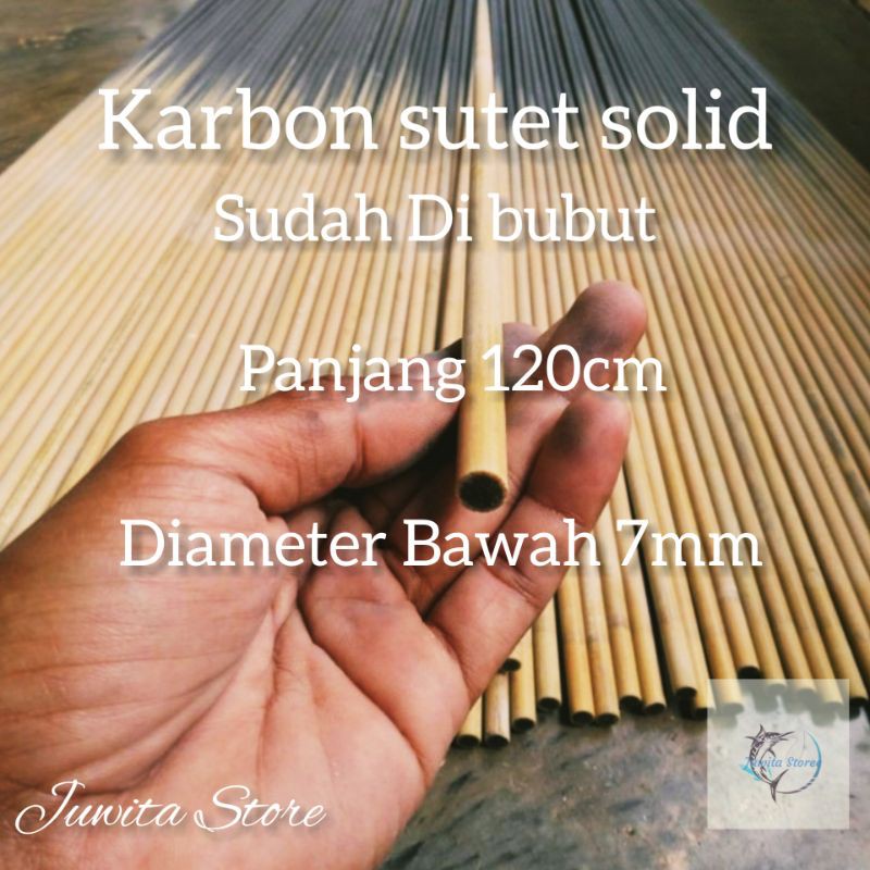 Karbon sutet bubut 120cm 7mm
