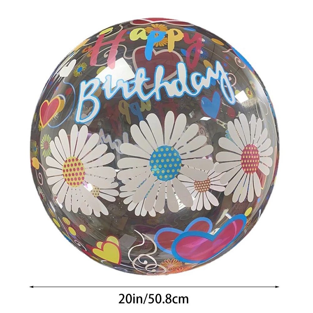 20 inches Transparent Giant Bobo Balloon / Helium BoBo Balloons for Christmas Wedding Birthday party Decoration