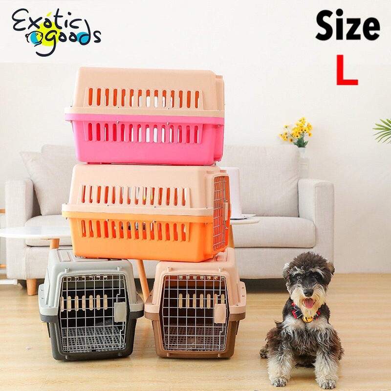 PET CARGO SIZE L 66cm x 45cm x 45cm PET KARGO ANJING PET CARGO KUCING PET CARRIER ANJING PET KENNEL BOX PENGIRIMAN HEWAN KANDANG KARGO HEWAN PET TRAVEL CARGO JUMBO PET CARGO BESAR