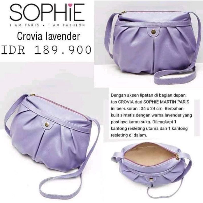 tas crovia lavender Sophie Paris