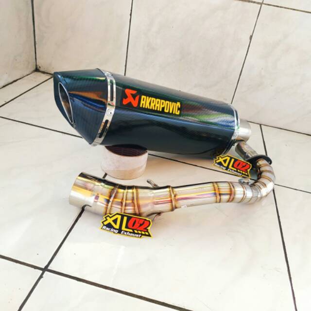 Knalpot AKRAPOVIC EVO Carbon VESPA S125 - VESPA LX 125 Full Stainless