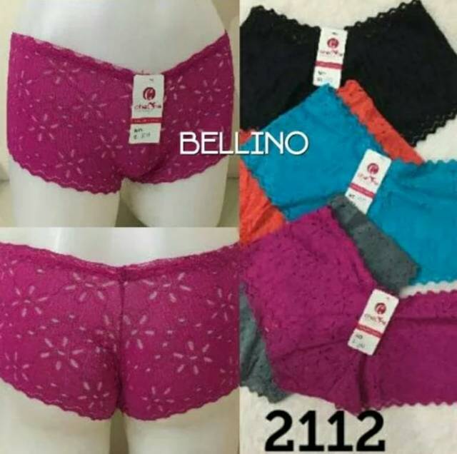 CD boxer wanita Renda 2112 / Celana Dalam Boxer Import Renda Supersoft By Belbra