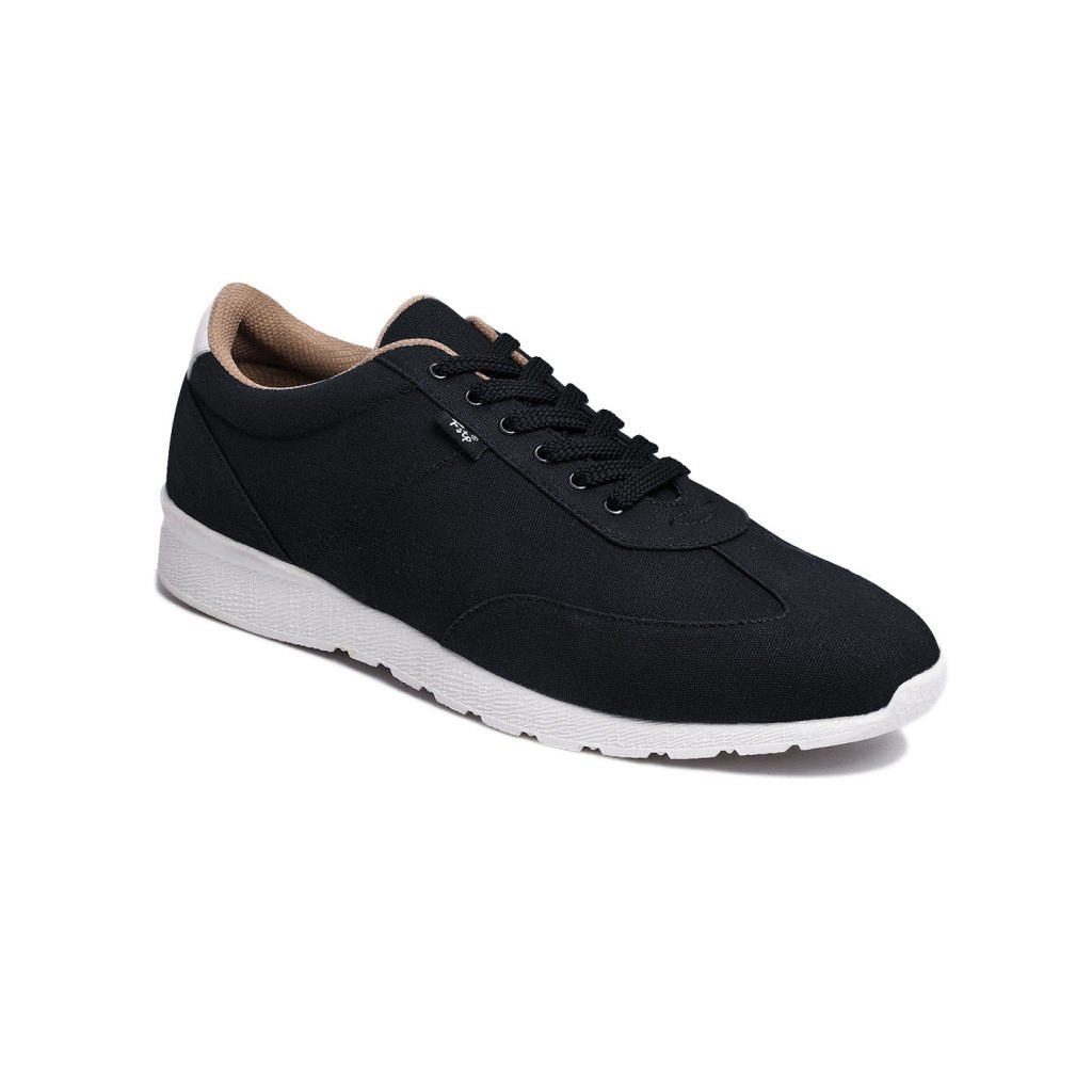 SOHO BLACK WHITE ORIGINAL x FOOTSTEP Sepatu Sneakers Hitam Putih Pria Kets Tali Casual Jalan Santai Hangout Main Kondangan Sekolah Kuliah Distro Bandung Sporty Fashion Simple Sport Shoes Kanvas Canvas Premium Skate Footwear Keren Terbaru Kekinian Branded