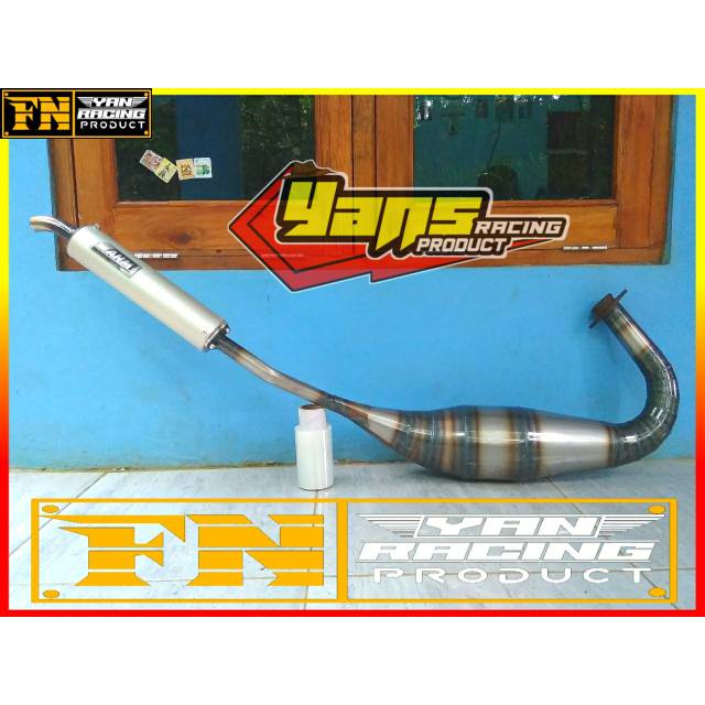 KNALPOT NINJA 150 S SS R RR AHM PLAT GALFANIS