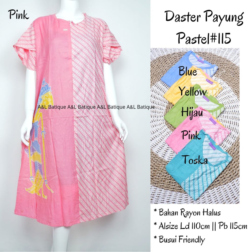 Daster payung wayang pastel