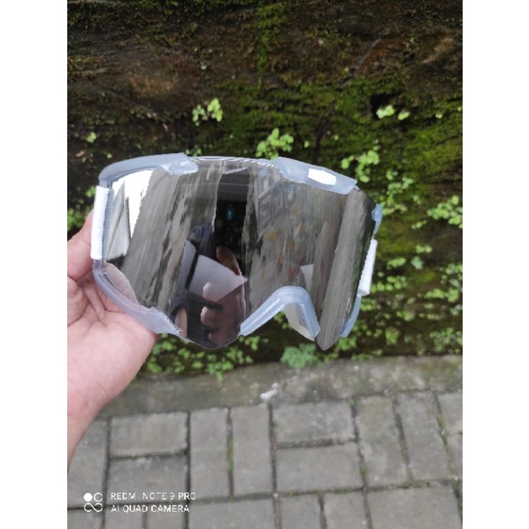 Kacamata Helm Cross Goggle Safety Inko Clear