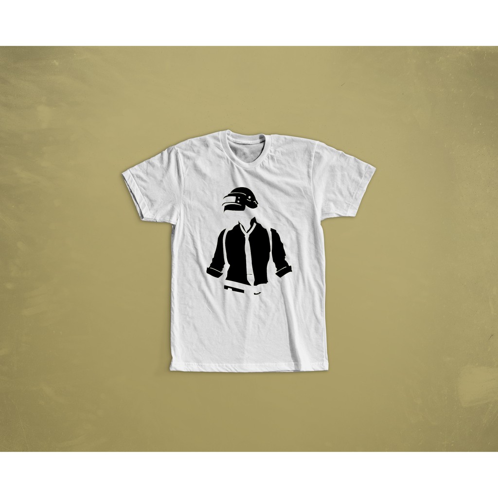 KAOS BAJU TSHIRT DISTRO COMBED 30S PUBG CHICKEN DINNER KODE M1