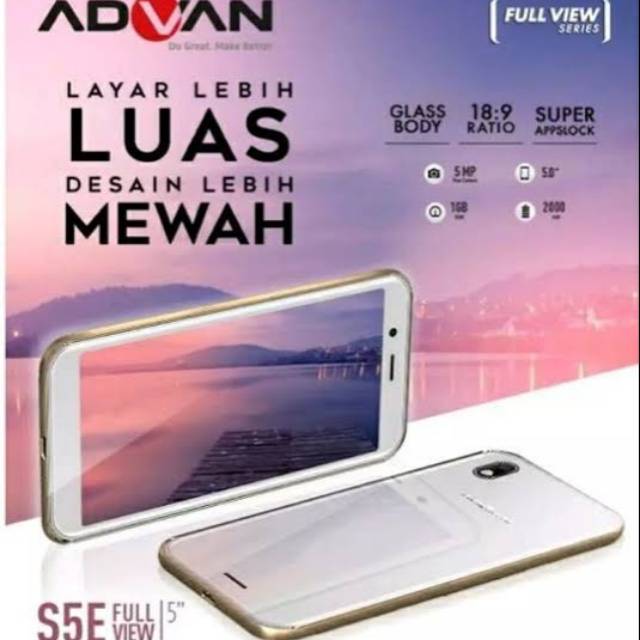 Advan S5E Full View 1/8gb New garansi resmi