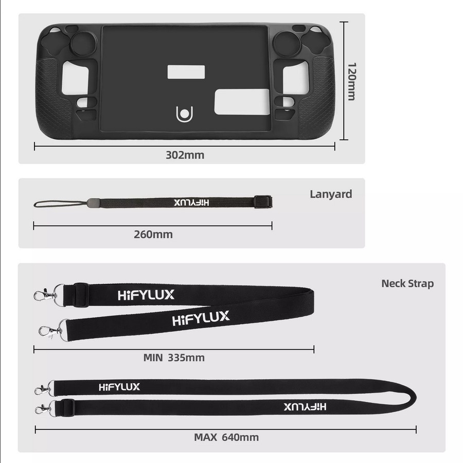 Hifylux Silicone Protective Case and Anti-Scratch Cover Steam Deck