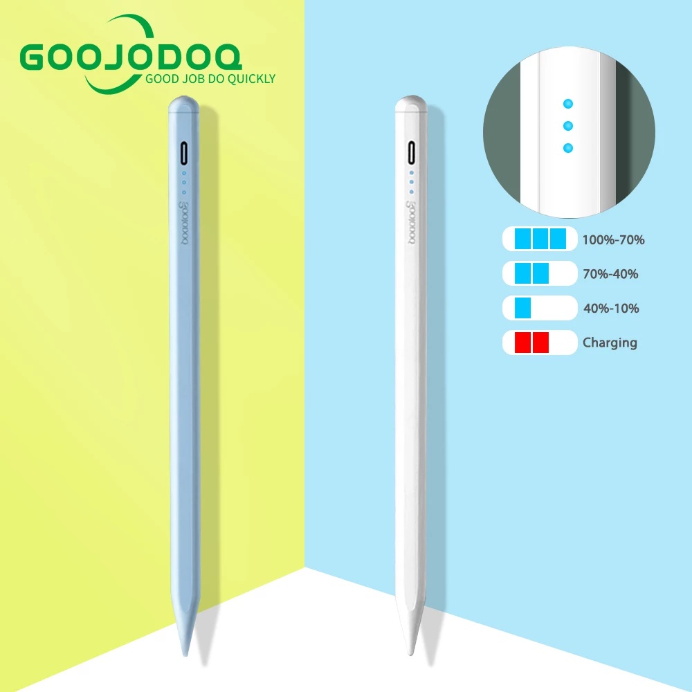 【Beli dua diskon 20%】 GOOJODOQ 11th Gen Stylus Pen with Palm Rejection Tilt Stylus Pencil for ipad Pro 11 2021 / Air 4 / gen-8 7