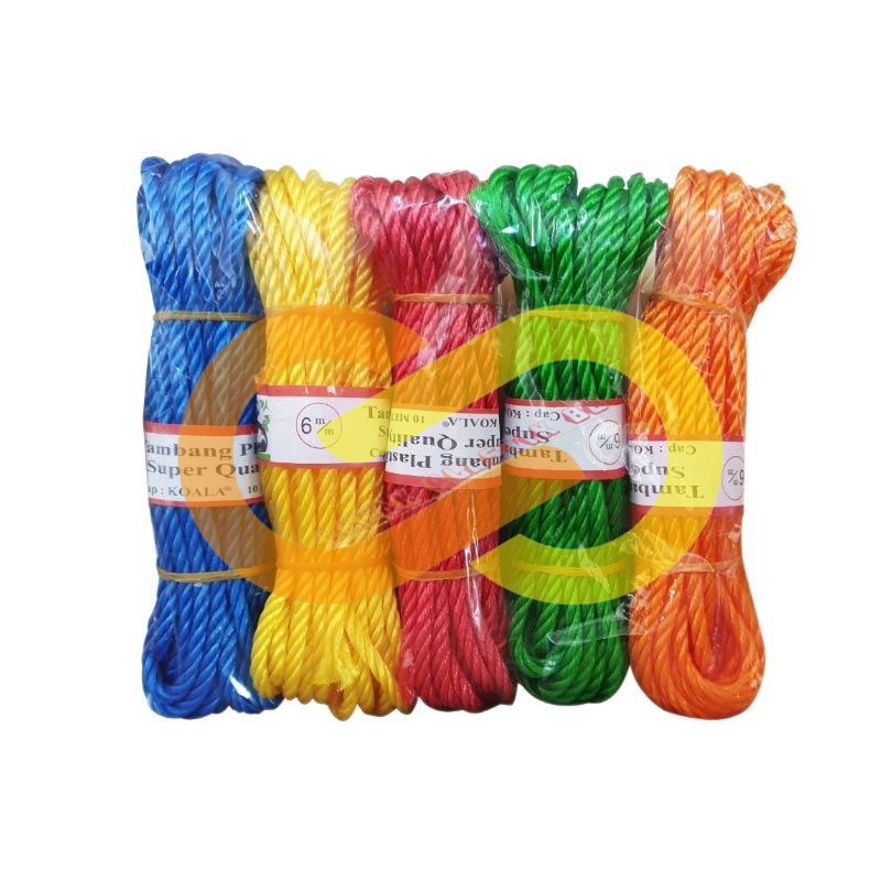 

TALI TAMBANG PLASTIK SUPER QUALITY KOALA 6MM/ 6 MM PANJANG 10 METER