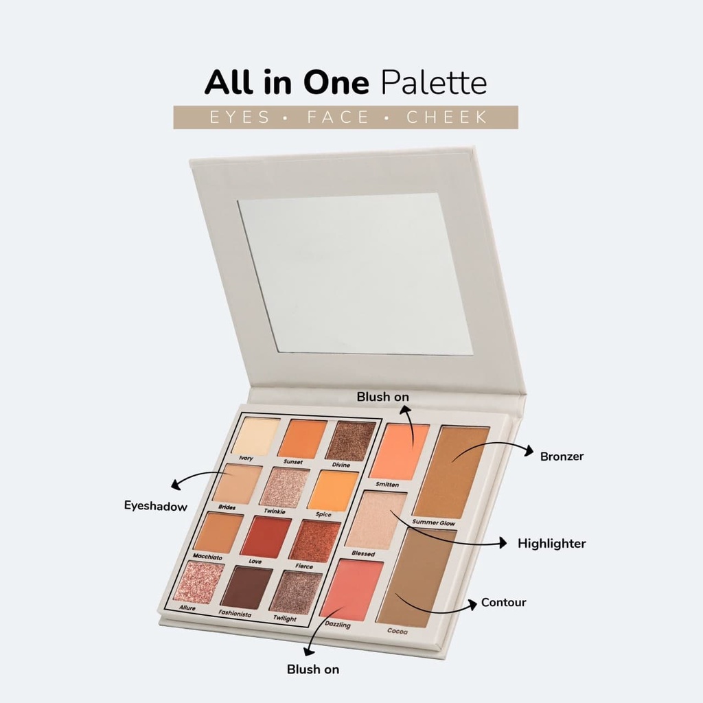 (Free Emas) Lumecolors Day &amp; Night Pallete Eyeshadow with Brush