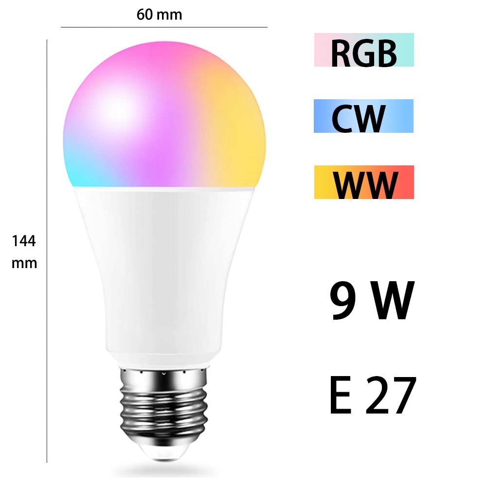 ITS Smart Light Bulb LED Home light 9W Bohlam Pintar RGB WW CW Wireless Control Lamp