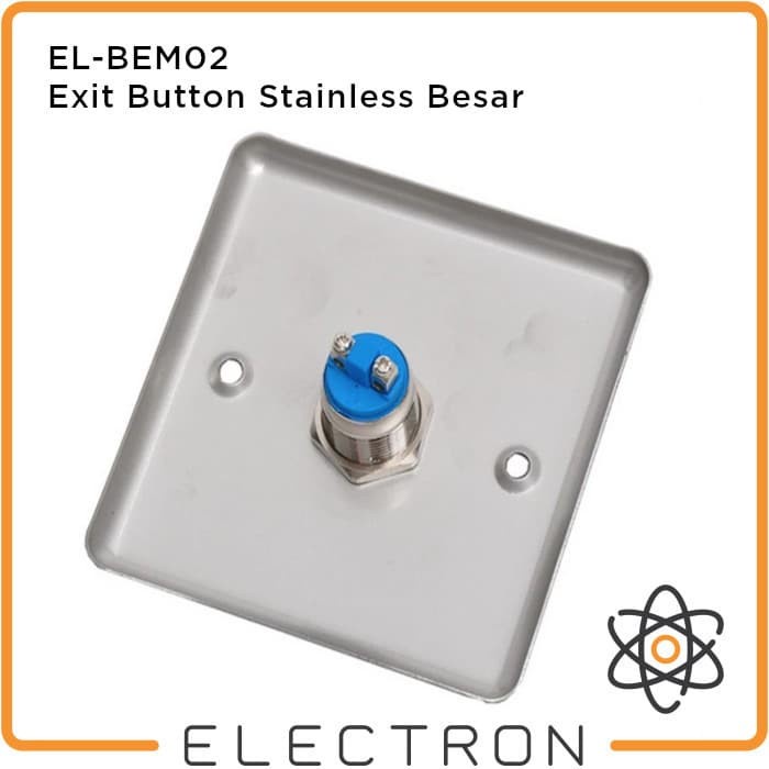 EL-BEM02 Exit Button Stainless Besar Access Control Push Tombol