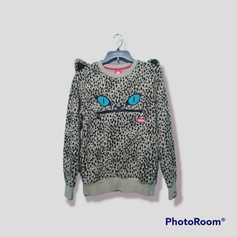 Crewneck sakun motif leopard/mac4n