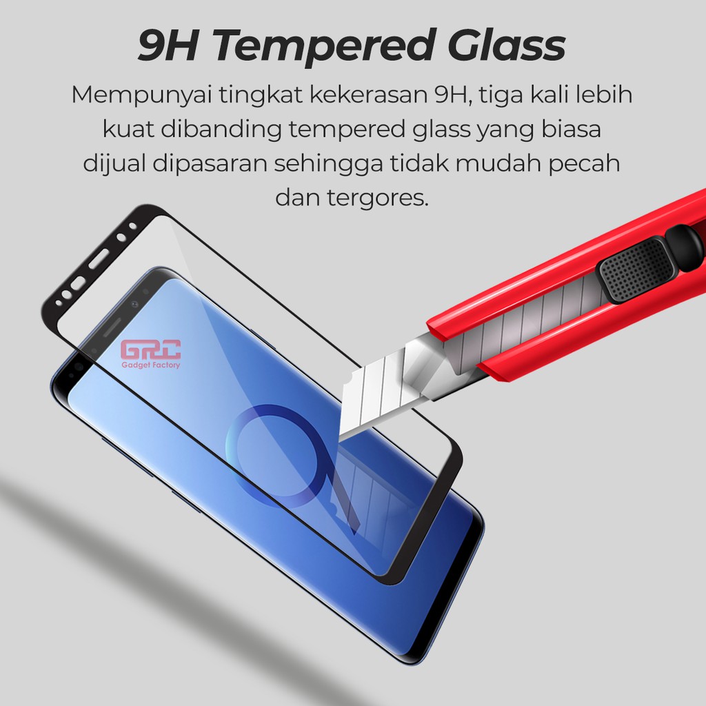 Tempered Glass SAMSUNG Galaxy S9 HOGO Full Cover Anti Gores Kaca