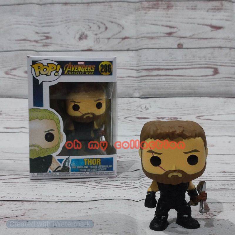 {COD} PROMO!!! Funko Pop Marvel Avengers Infinity War Thor #286| Funko Pop Thor| Action Figure Marvel Thor| Action Figure Thor