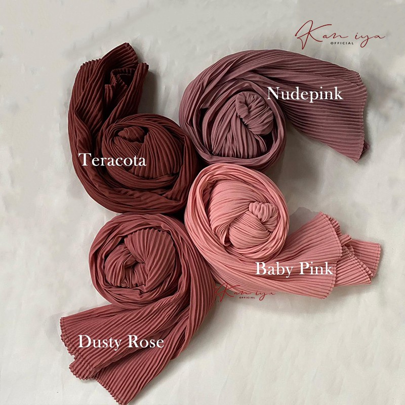 Pashmina Plisket Lidi Ceruty Babydoll Premium 180 x 75 cm By Kaniya