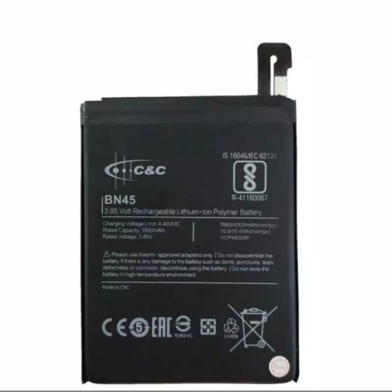 (TWS) Batre Battery Xiaomi Redmi Note 5 Pro BN45 Merk C&amp;C