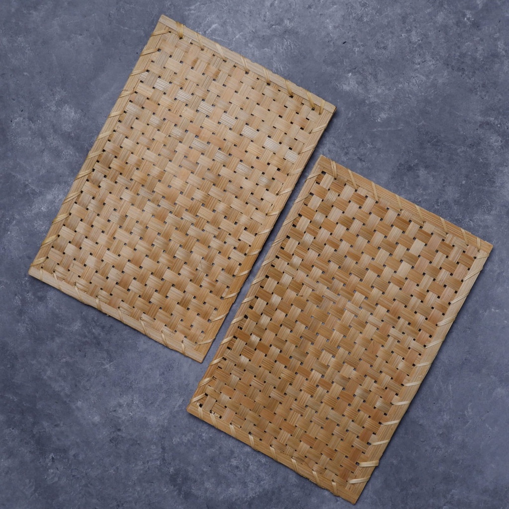 Placemat Anyaman Bambu Properti Foto Produk