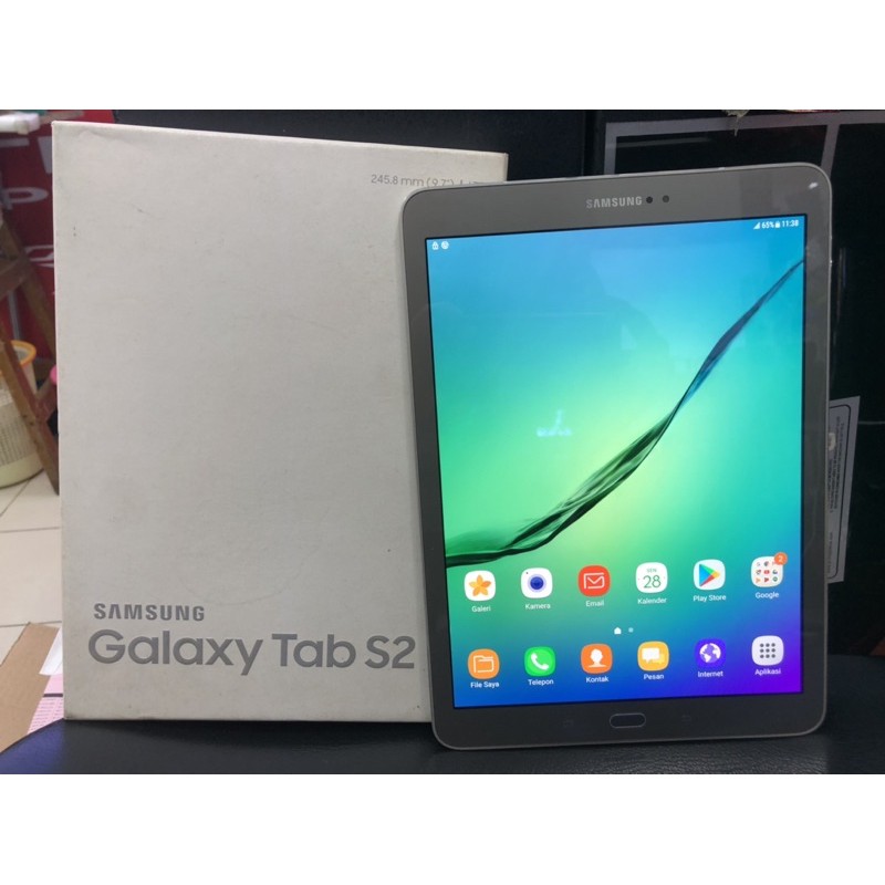 samsung second tab s2 ram 3/32 fullset ori bekas garansi resmi sein