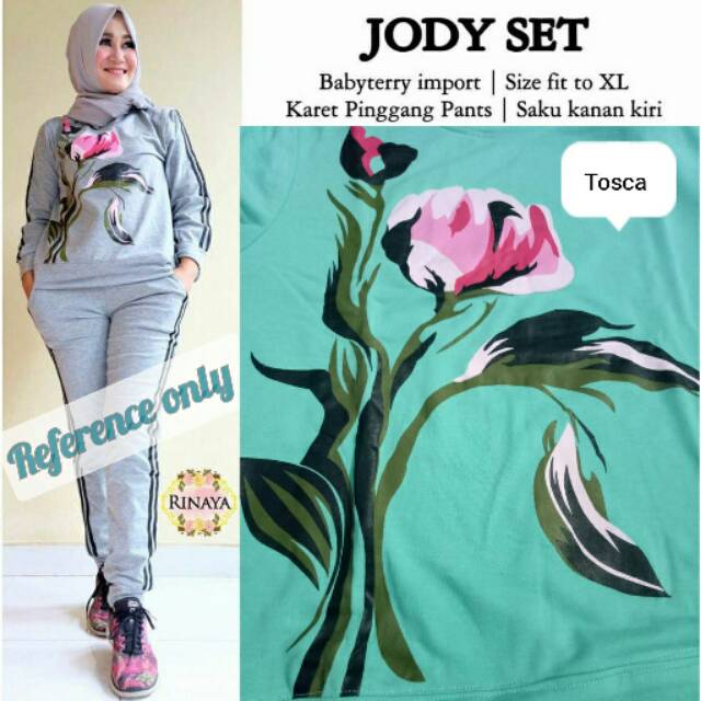 Setelan olga fit xl (babyterry)