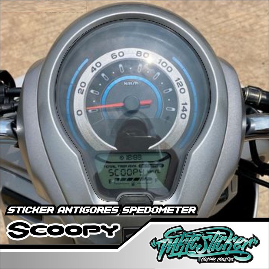 stiker sticker pelindung speedometer spido NEW SCOOPY 2020-2022 PRESTIGE transparan