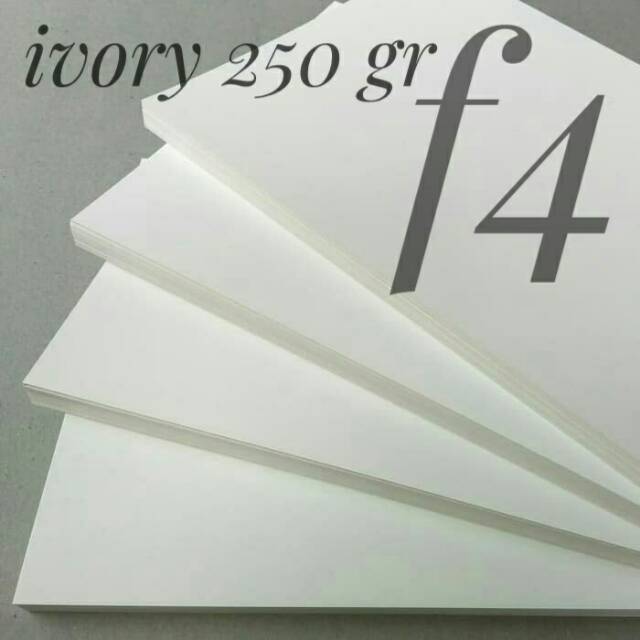 

( 50 Lembar ) Kertas Ivory 250 Gsm Uk F4 21.5 cm X 33 cm