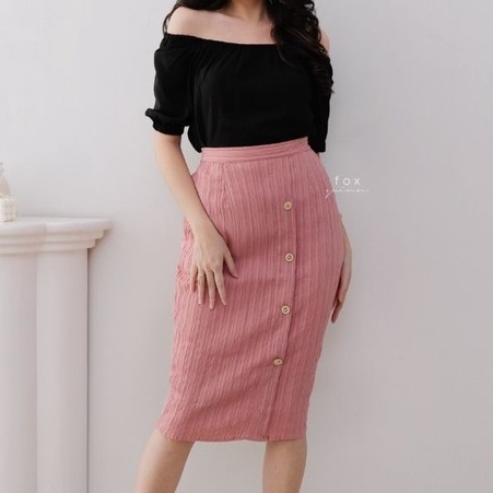 Foxquinn LEXIE SKIRT - Rok Wanita-Pink