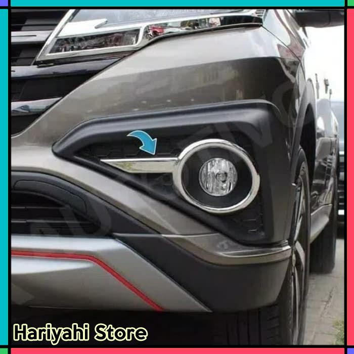 Ring FogLamp Cover Fog lamp All New Rush Terios 2018 Chrome