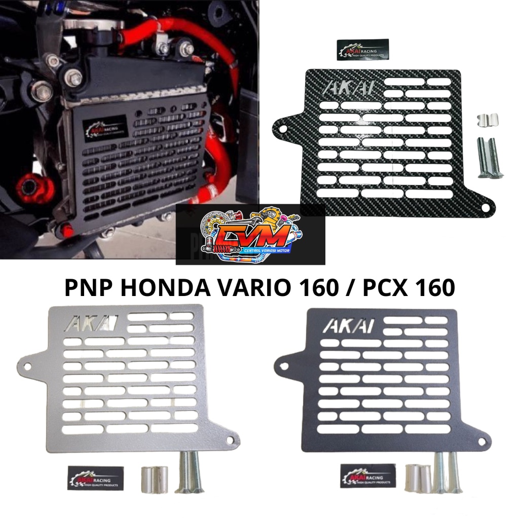 Tutup Radiator Vario 160,Pcx160 Cover Radiator Akai Racing Cocok Vario 160,Pcx 160