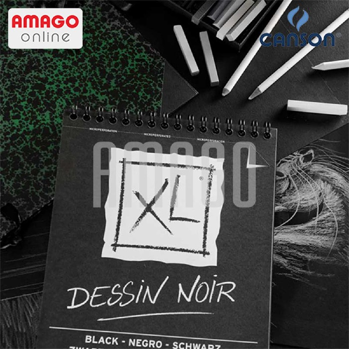 CANSON XL - BLACK - 40 SHEETS - A3 - 150G (ALBUM) - 400039087