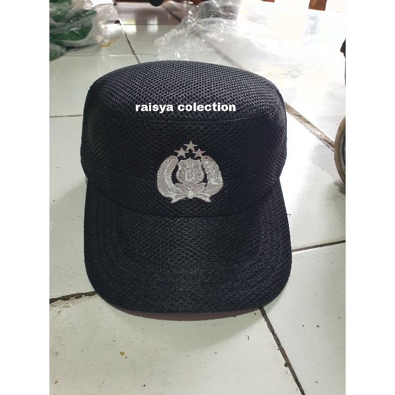 topi pilkep polisi terbaru / topi pilkep polri terbaru / topi polisi jaring terbaru