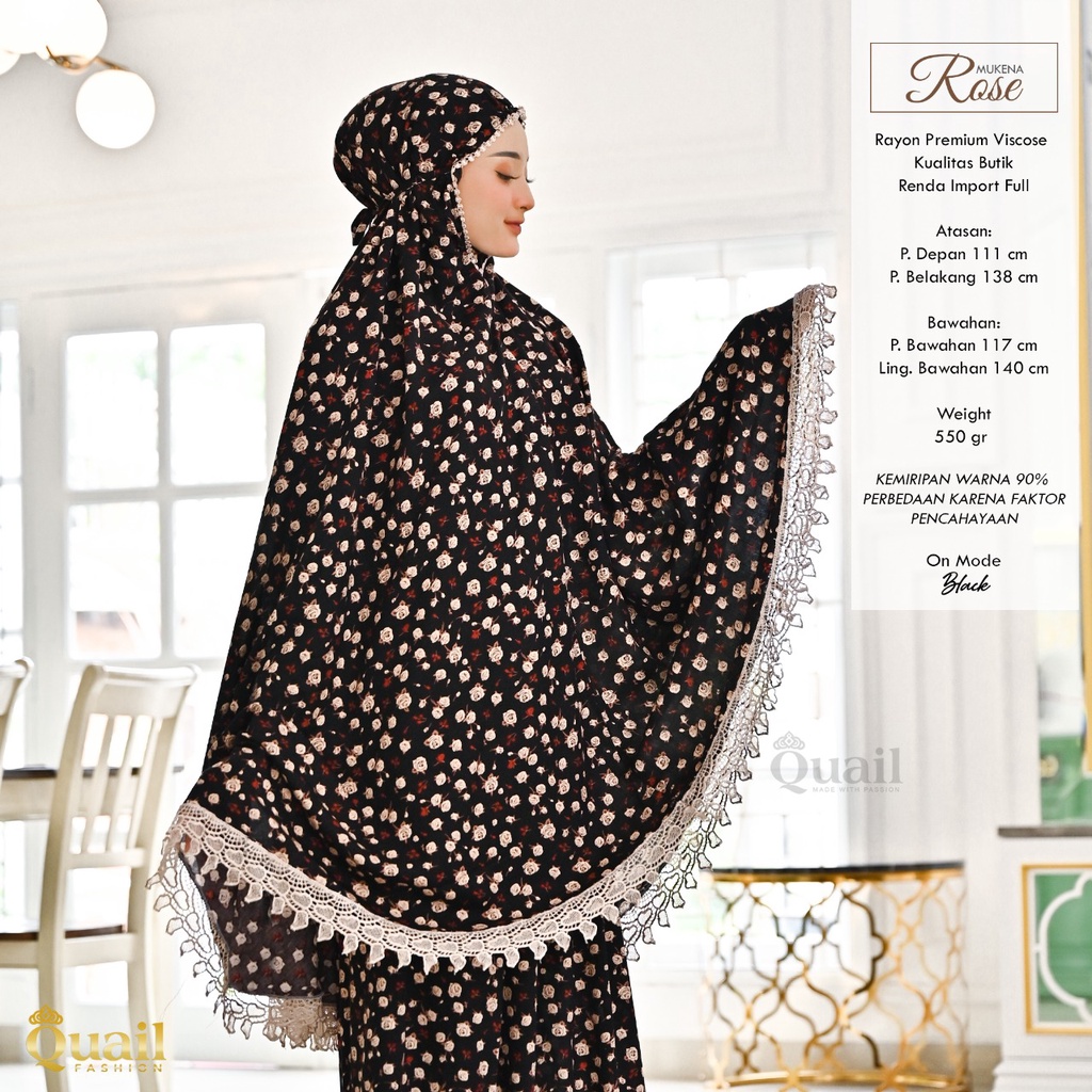 ROSE Mukena Quail Hijab