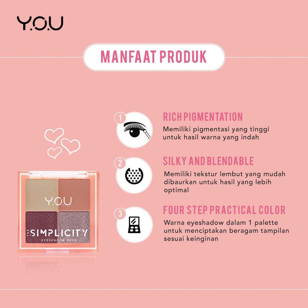 Alny Hijab - The Simplicity Eyeshadow Quad by You