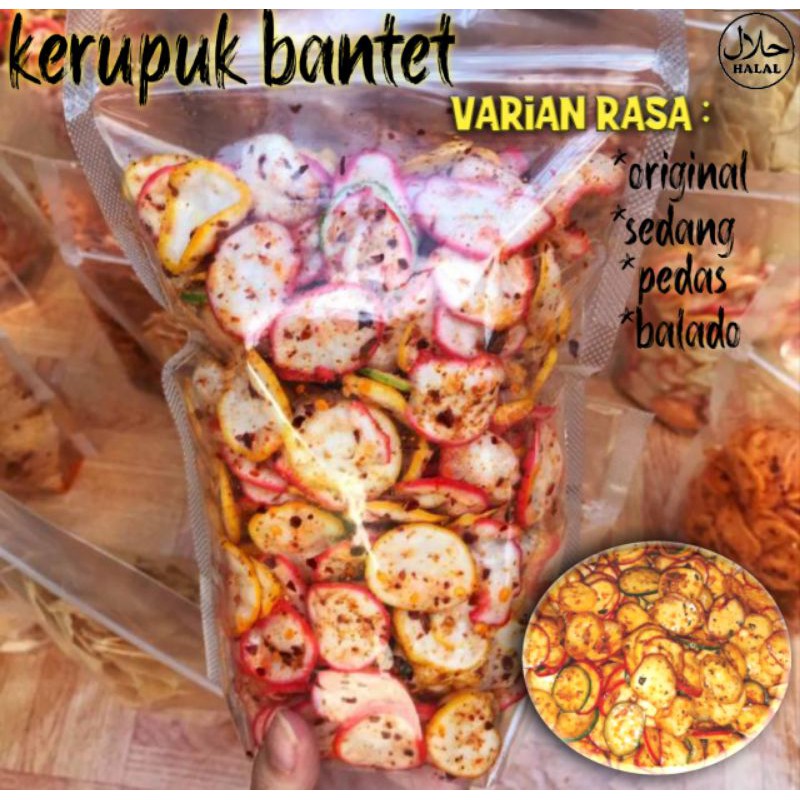 Kerupuk Seblak Bantet 100 Gram Kerupuk Bantet Shopee Indonesia