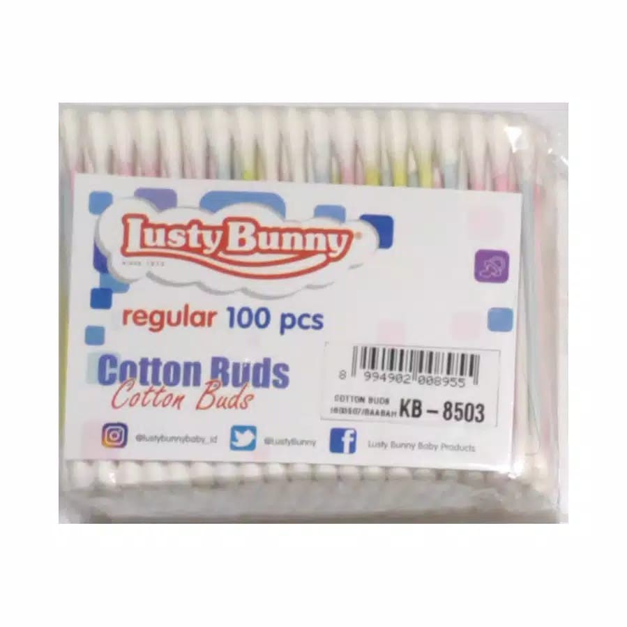 Cotton Bud Anak Bayi 100s ExtraFine SNI Lusty Bunny Refill 8504