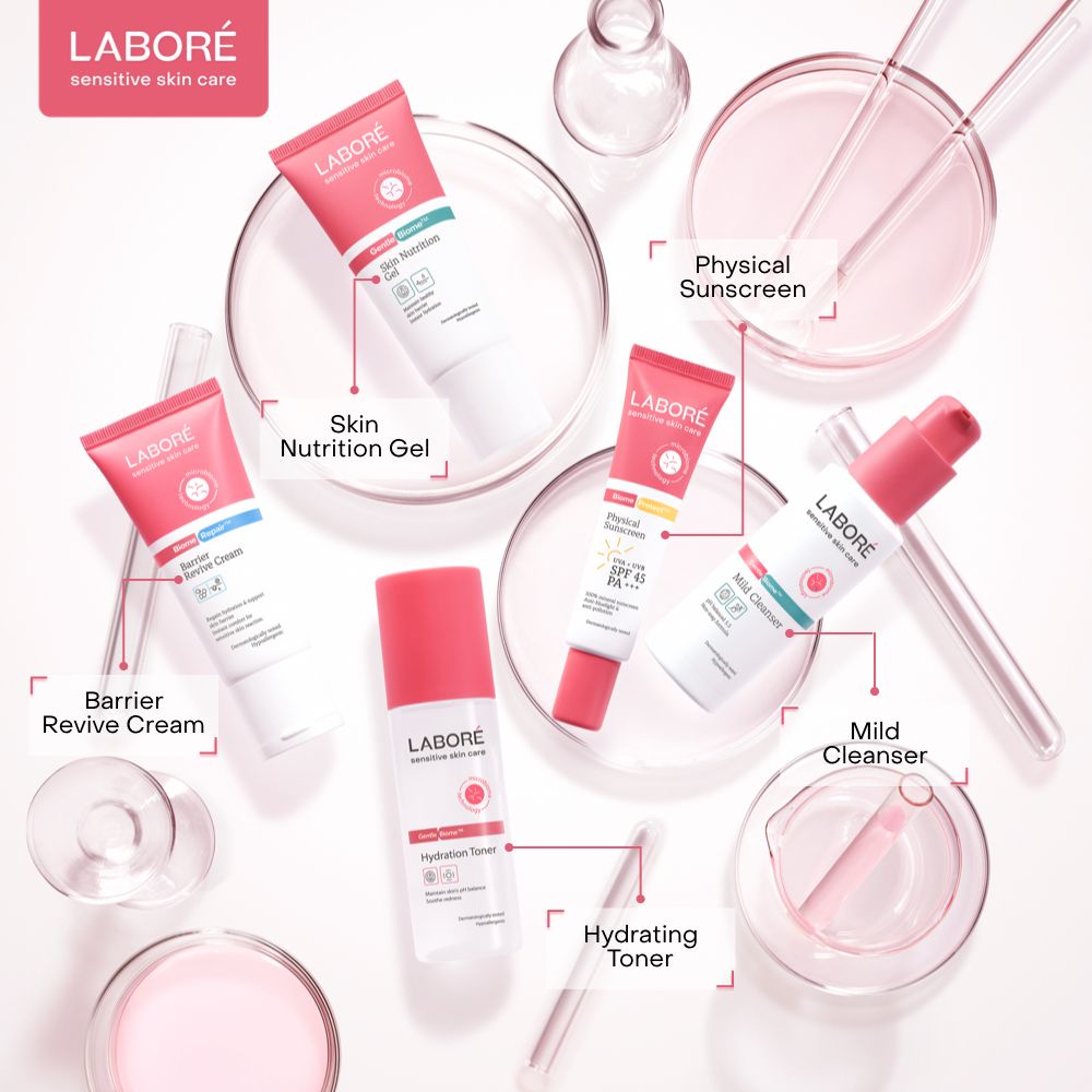 LABORE Mild Cleanser | Hydration Toner | Revive Cream | Skin Nutrition Gel (Pelembap/Moisturizer) | Sunscreen | ❤ jselectiv ❤ LABORE SENSITIVE SKINCARE ORI✔️BPOM✔️MURAH✔️COD✔️