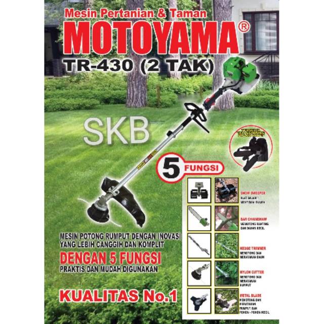 Mesin pertanian dan taman TR 430 Motoyama 2tak